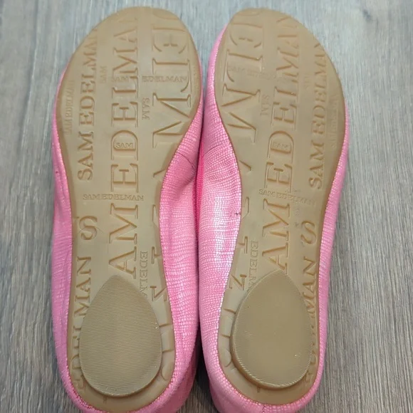 NWOT Sam Edelman Cherise - Fuchsia Ballet Flats w/ Bow- size 7.5 - Picture 6 of 8